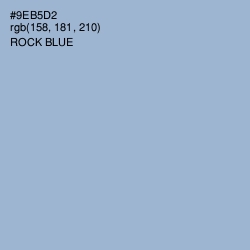 #9EB5D2 - Rock Blue Color Image