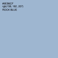 #9EB6CF - Rock Blue Color Image