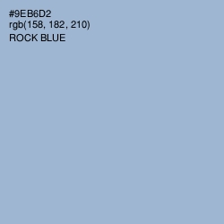 #9EB6D2 - Rock Blue Color Image