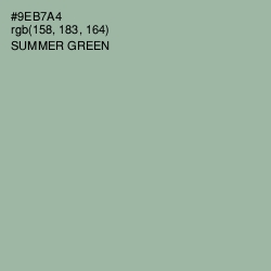 #9EB7A4 - Summer Green Color Image