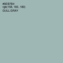 #9EB7B4 - Gull Gray Color Image