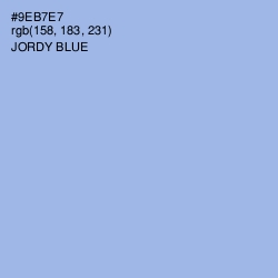 #9EB7E7 - Jordy Blue Color Image