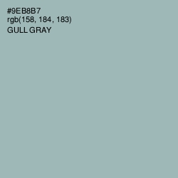 #9EB8B7 - Gull Gray Color Image