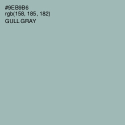 #9EB9B6 - Gull Gray Color Image