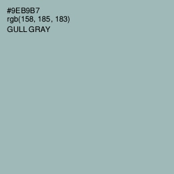 #9EB9B7 - Gull Gray Color Image