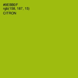 #9EBB0F - Citron Color Image