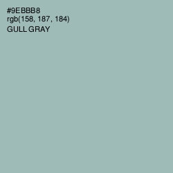 #9EBBB8 - Gull Gray Color Image