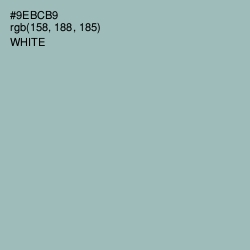 #9EBCB9 - Gull Gray Color Image