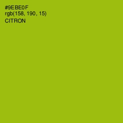 #9EBE0F - Citron Color Image