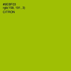 #9EBF03 - Citron Color Image