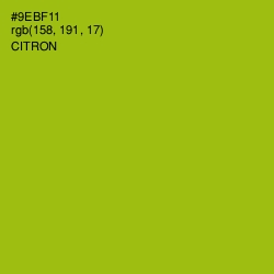 #9EBF11 - Citron Color Image