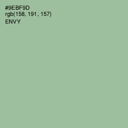 #9EBF9D - Envy Color Image