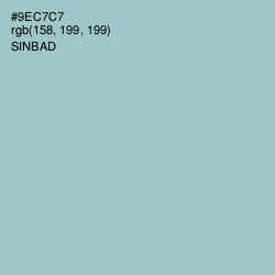 #9EC7C7 - Sinbad Color Image