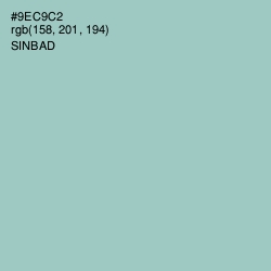 #9EC9C2 - Sinbad Color Image