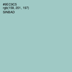 #9EC9C5 - Sinbad Color Image