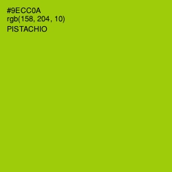 #9ECC0A - Pistachio Color Image