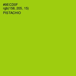 #9ECD0F - Pistachio Color Image