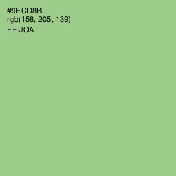 #9ECD8B - Feijoa Color Image