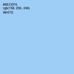 #9ECEF6 - Cornflower Color Image