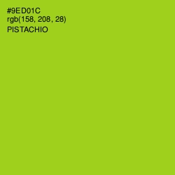 #9ED01C - Pistachio Color Image