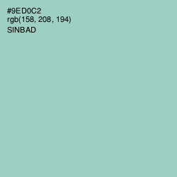 #9ED0C2 - Sinbad Color Image