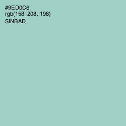 #9ED0C6 - Sinbad Color Image