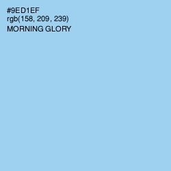 #9ED1EF - Morning Glory Color Image