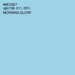 #9ED3E7 - Morning Glory Color Image