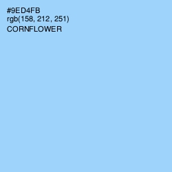 #9ED4FB - Cornflower Color Image