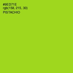 #9ED71E - Pistachio Color Image