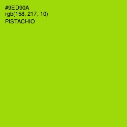 #9ED90A - Pistachio Color Image