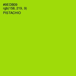 #9EDB09 - Pistachio Color Image