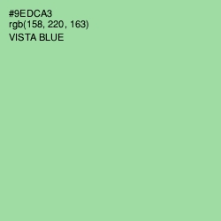 #9EDCA3 - Vista Blue Color Image