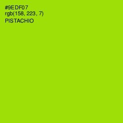 #9EDF07 - Pistachio Color Image