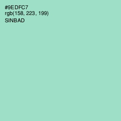 #9EDFC7 - Sinbad Color Image