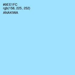 #9EE1FC - Anakiwa Color Image