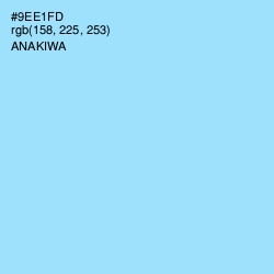 #9EE1FD - Anakiwa Color Image