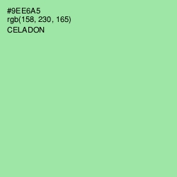 #9EE6A5 - Celadon Color Image