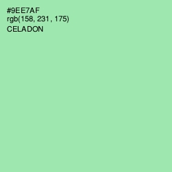 #9EE7AF - Celadon Color Image