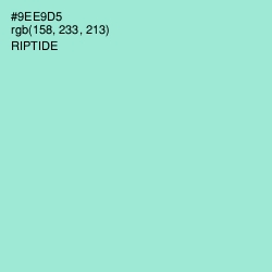 #9EE9D5 - Riptide Color Image