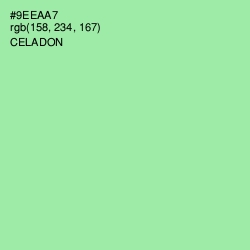 #9EEAA7 - Celadon Color Image