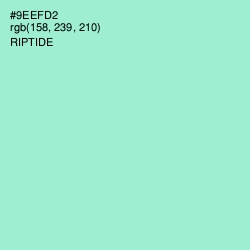 #9EEFD2 - Riptide Color Image