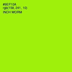 #9EF10A - Inch Worm Color Image