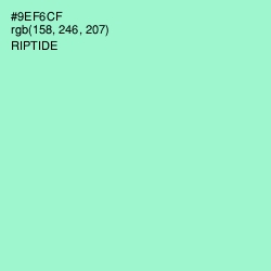 #9EF6CF - Riptide Color Image