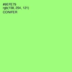 #9EFE79 - Conifer Color Image