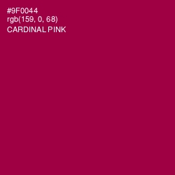 #9F0044 - Cardinal Pink Color Image