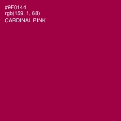 #9F0144 - Cardinal Pink Color Image