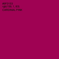 #9F0153 - Cardinal Pink Color Image