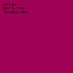 #9F0154 - Cardinal Pink Color Image