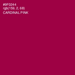 #9F0244 - Cardinal Pink Color Image